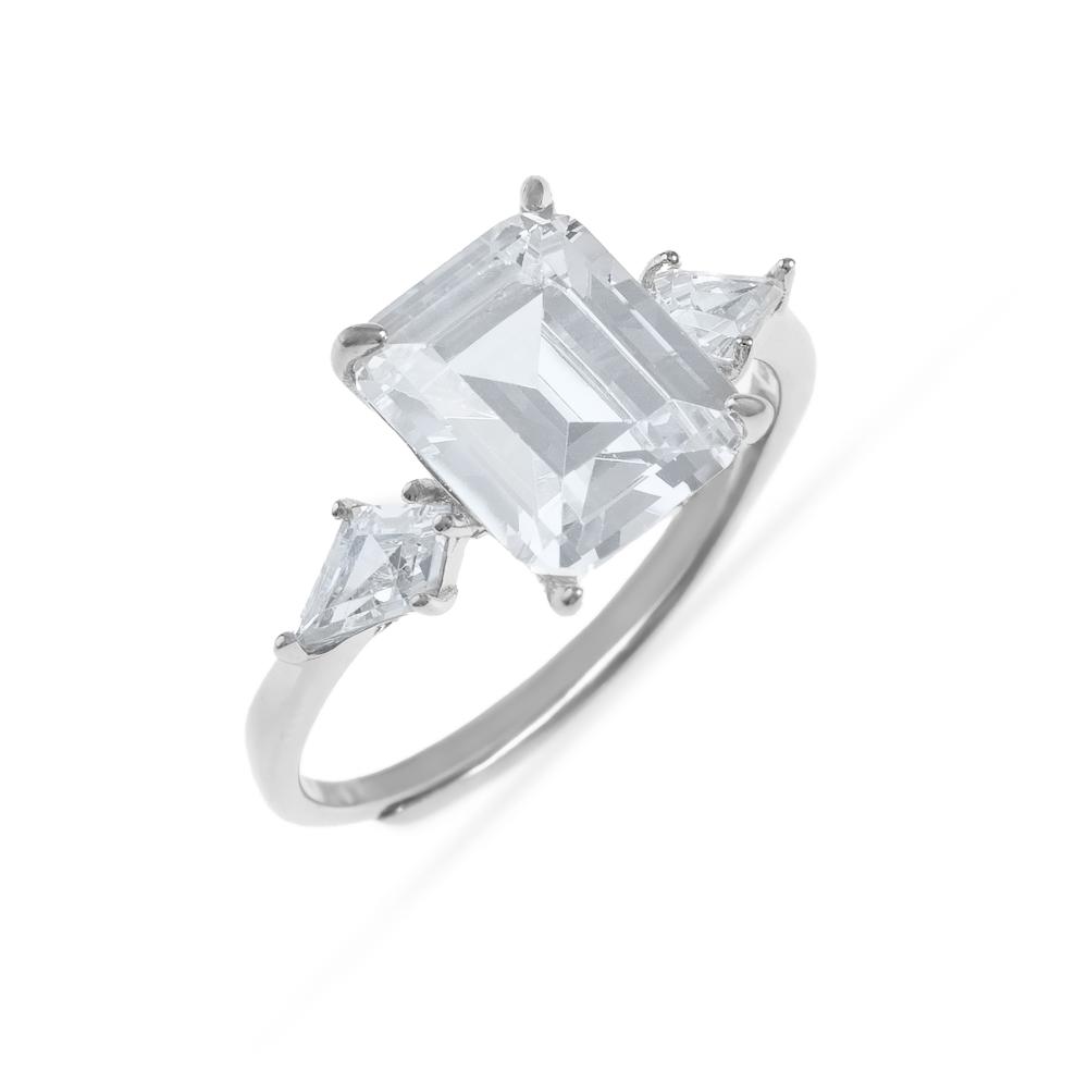 خاتم فضة نسائي