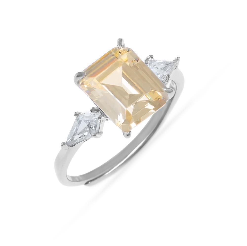 خاتم فضة نسائي