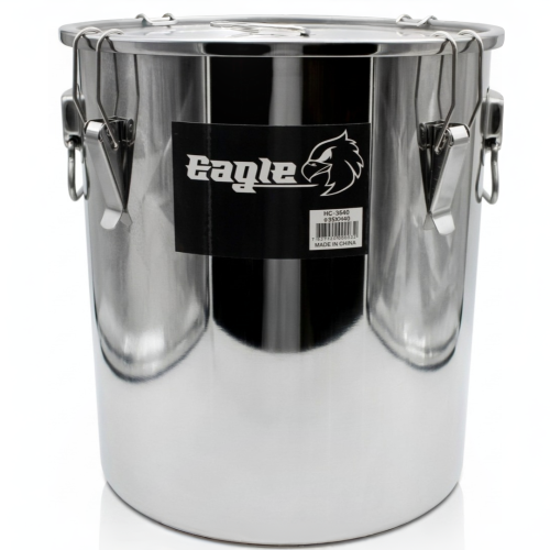 سطل استيل بقفل 35*40 سم سعة 38 لتر