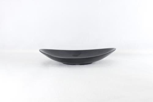 صحن ميلامين بيضاوي اسود