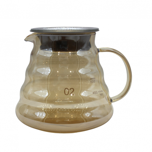 سيرفر زجاج عسلي 600 مل