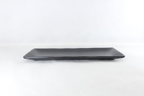 صحن مستطيل ميلامين اسود