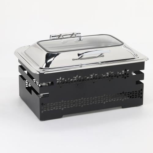 سخان بوفيه مستطيل 9 لتر مع قاعدة لون أسود