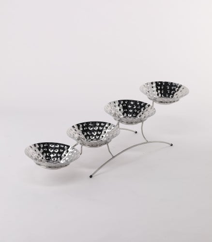 ستاند بوفيه فضي 4 صحون