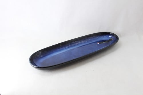 بلم بورسلان بيضاوي ازرق غامق مقاس 40C