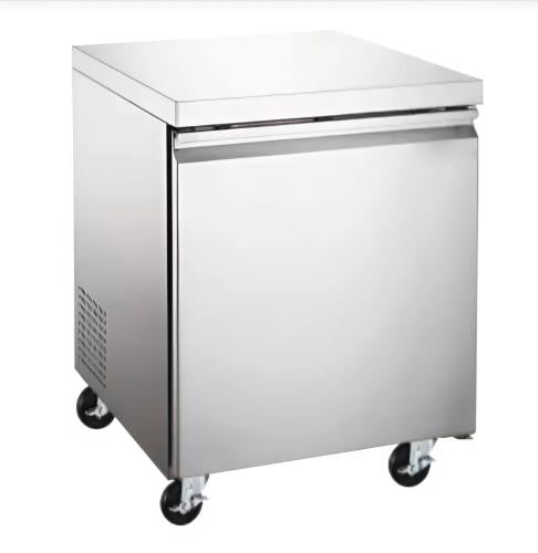 ثلاجة توضع تحت الاسطح 1 باب 69 سم , 177 لتر فولاذ مقاوم للصدأ