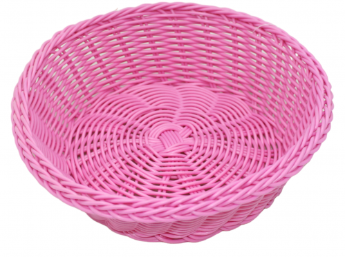 سله خبز وردي صغير