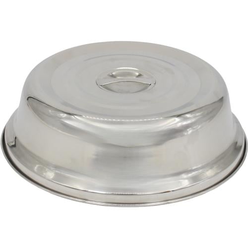 غطاء استيل دائري بمسكة مقاس 10 انش , 27 سم