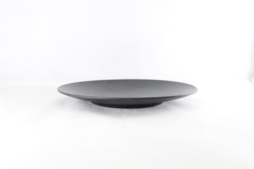 صحن دائري ميلامين اسود 27 سم