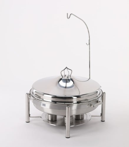 سخان ذبايح استيل فضي بغطاء علاق