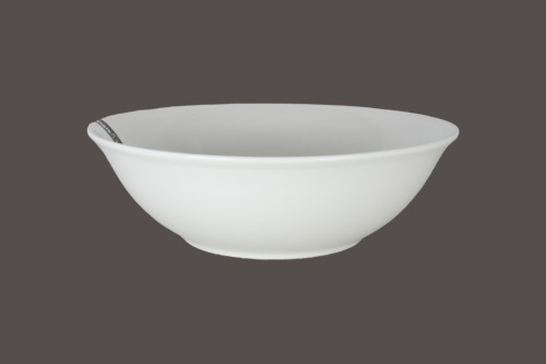 صحن بورسلان دائري كريمي 22 سم