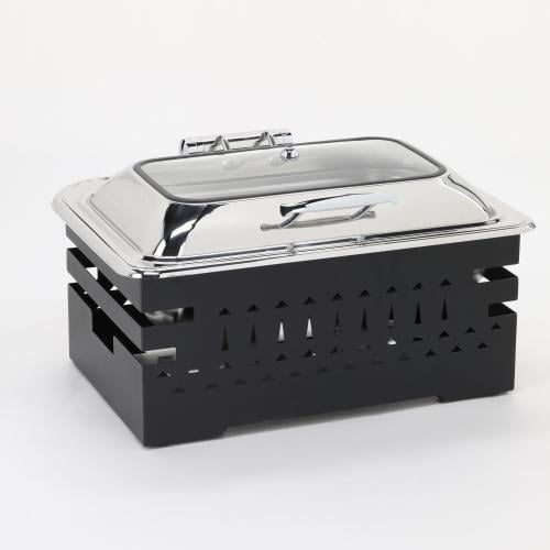 سخان بوفيه مستطيل 9 لتر مع قاعدة لون أسود