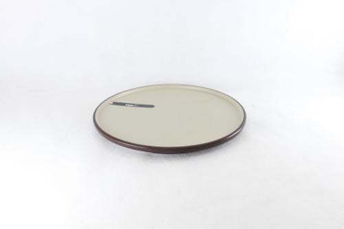 صحن ميلامين مسطح بني 24 سم