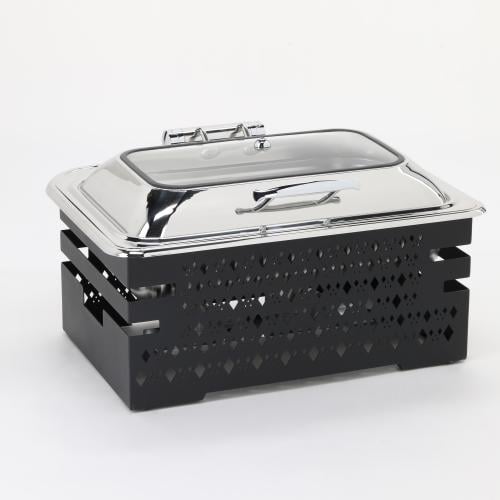 سخان بوفيه مستطيل 9 لتر مع قاعدة لون أسود