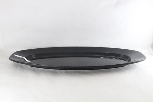 صحن بيضاوي ميلامين اسود