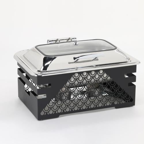 سخان بوفيه مستطيل 9 لتر مع قاعدة لون أسود