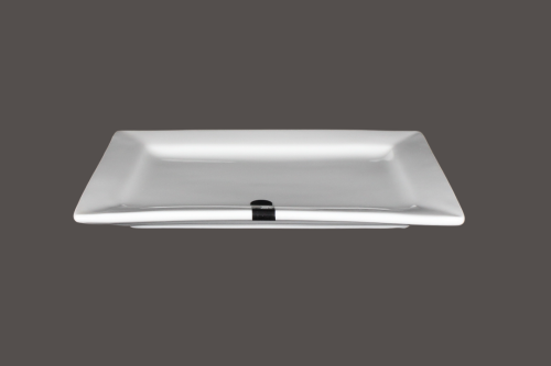 صحن بورسلان مستطيل كريمي