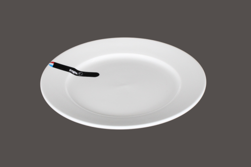 صحن بورسلان مسطح كريمي 18 سم