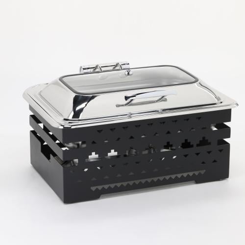 سخان بوفيه مستطيل 9 لتر مع قاعدة لون أسود