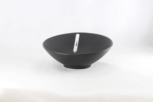 زبدية سلطة بورسلان اسود خشن 22 سم