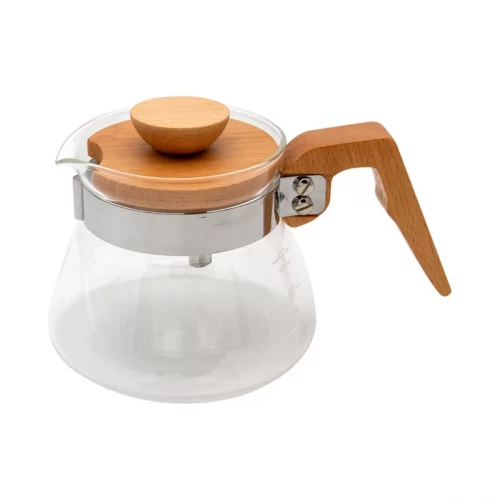 سيرفر زجاج يد خشب 400 مل