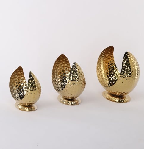 ستاند فواكه ذهبي نصف قمري