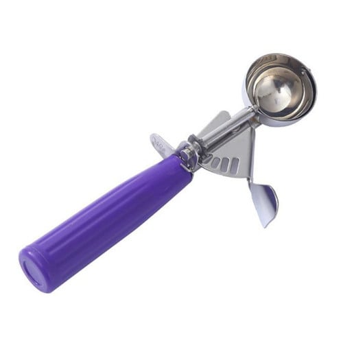 ملعقه ايس كريم مقبض موف 3.8 سم