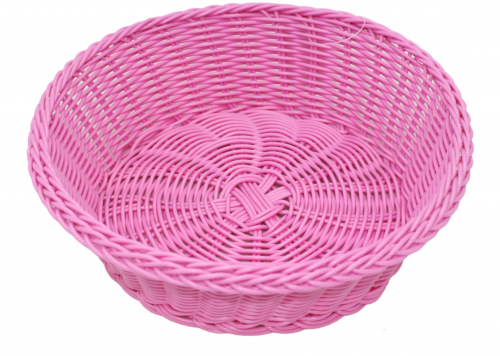 سله خبز وردي وسط