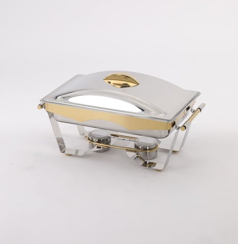 سخان بوفيه مستطيل 9 لتر ذهبي وفضي