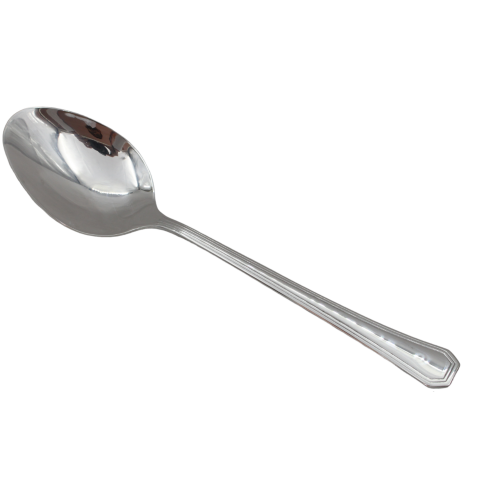 ملعقه خدمه استيل ساده فضي