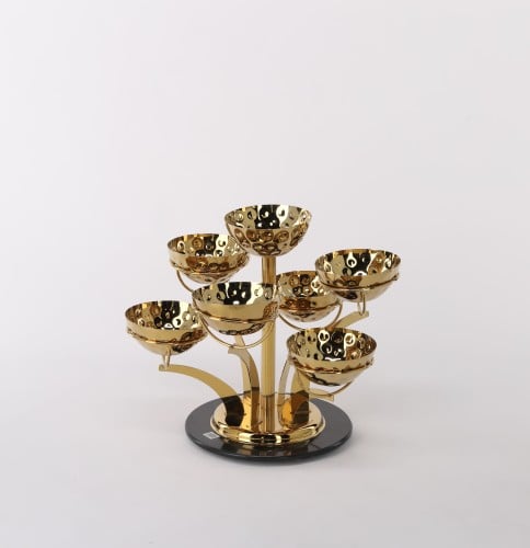 ستاند بوفيه دوار ذهبي