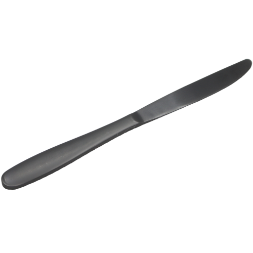 طقم سكين كبير اسود مطفي (18/10)