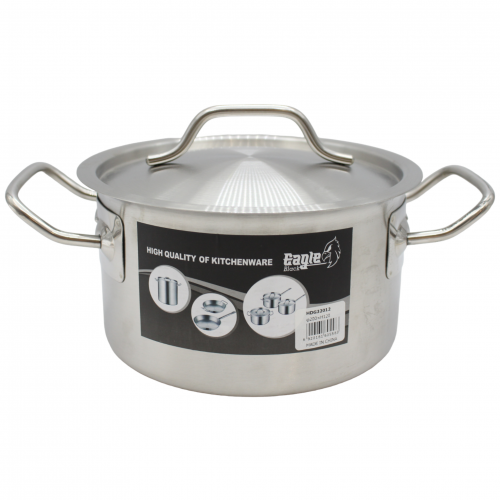 قدر استيل 20*12 سعة 3.8 لتر