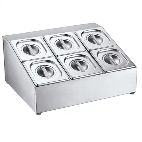 ستاند احواض استيل 6 خانات