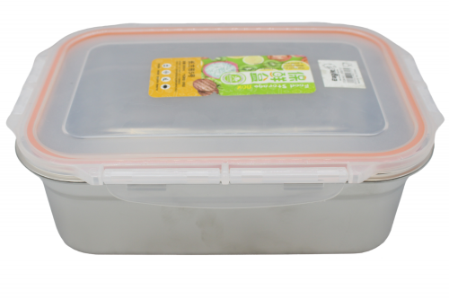 علب تخزين استيل غطاء بلاستيك