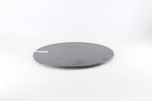 صحن بورسلان دائري اسود خشن 26 سم