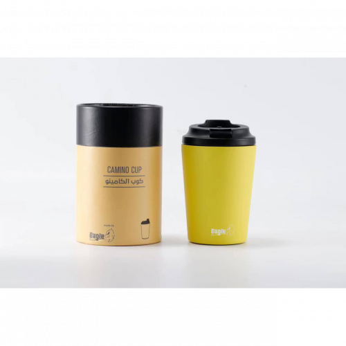 كوب الكامينو لون اصفر 12 اونص