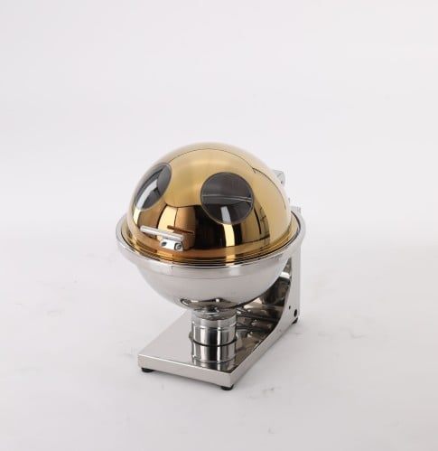 سخان مكور  ذهبي استيل فتحتين 5.5  لتر