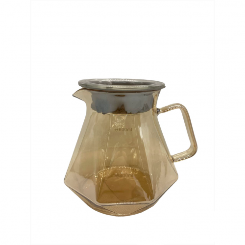 سيرفر مضلع عسلي 600 مل