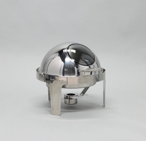 سخان بوفيه قلاب فضي دائري فتحة شفاف