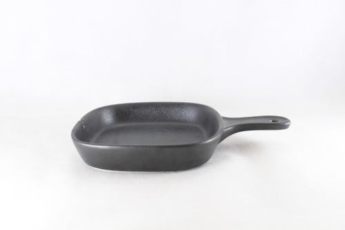 طاوة بورسلان مربع اسود خشن