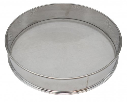 غربال استيل ثقيل لماع مقاس 35 سم