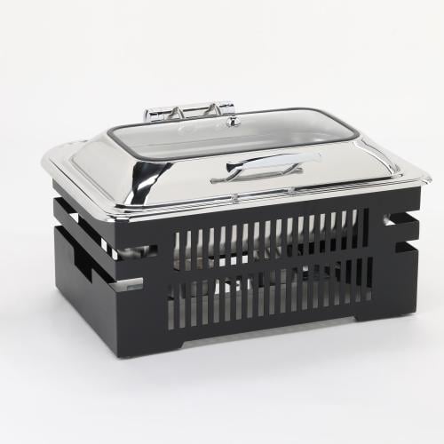 سخان بوفيه مستطيل 9 لتر مع قاعدة لون أسود