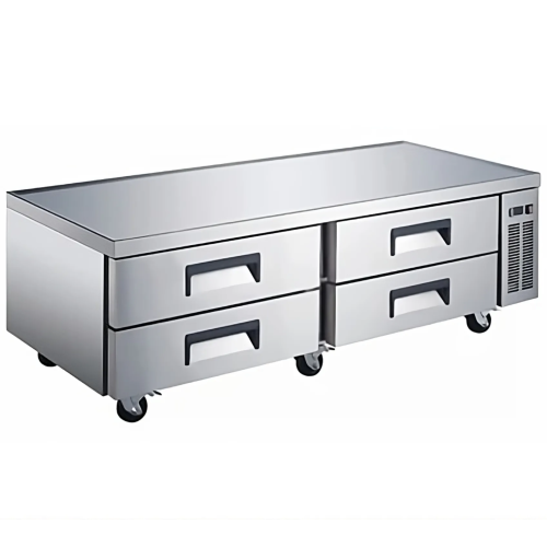 ثلاجة تجارية قاعدية بعرض 184 سم فولاذ مقاوم للصدأ