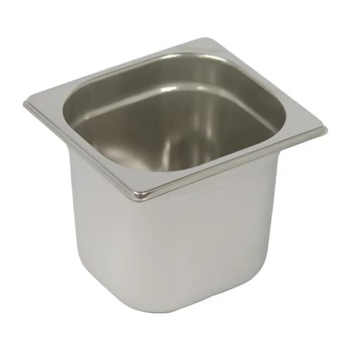 حوض سخان استيل 1/6 عمق 15 سم  ( ثقيل )