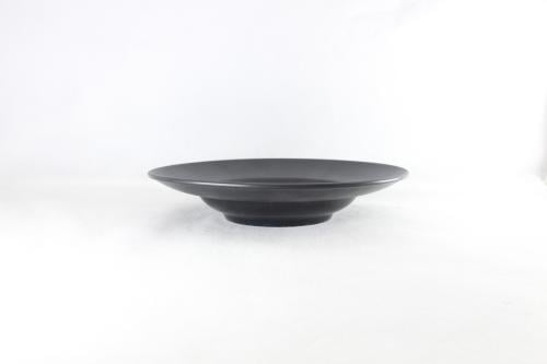 صحن مكرونة ميلامين اسود