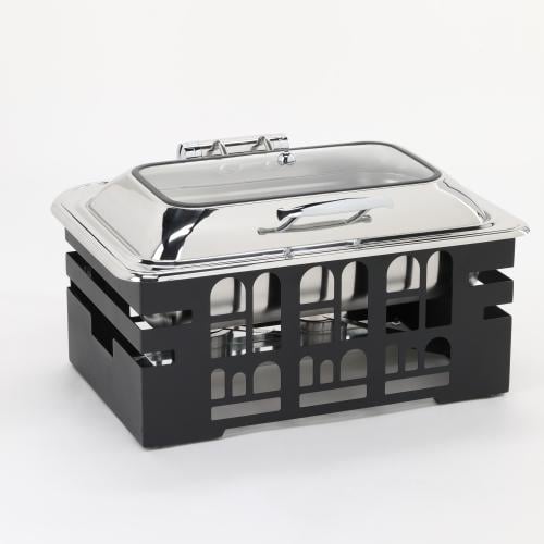 سخان بوفيه مستطيل 9 لتر مع قاعدة لون اسود