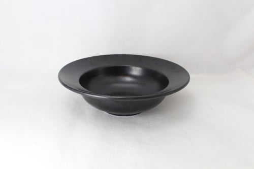 صحن مكرونة ميلامين اسود