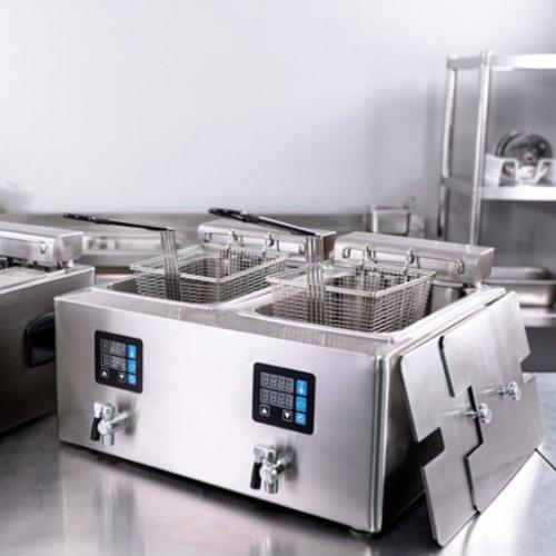 قلاية زيت ديجتال  مزدوج 9 + 9 لتر 3500 واط