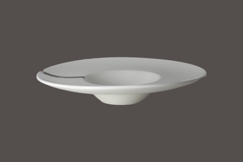 صحن مكرونة بورسلان كريمي 28 سم